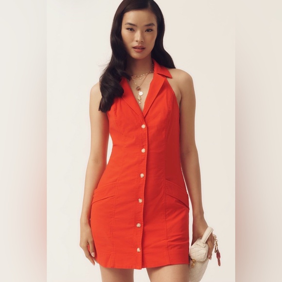 Anthropologie The Amelia Collared Mini Dress by Maeve - Picture 2 of 12